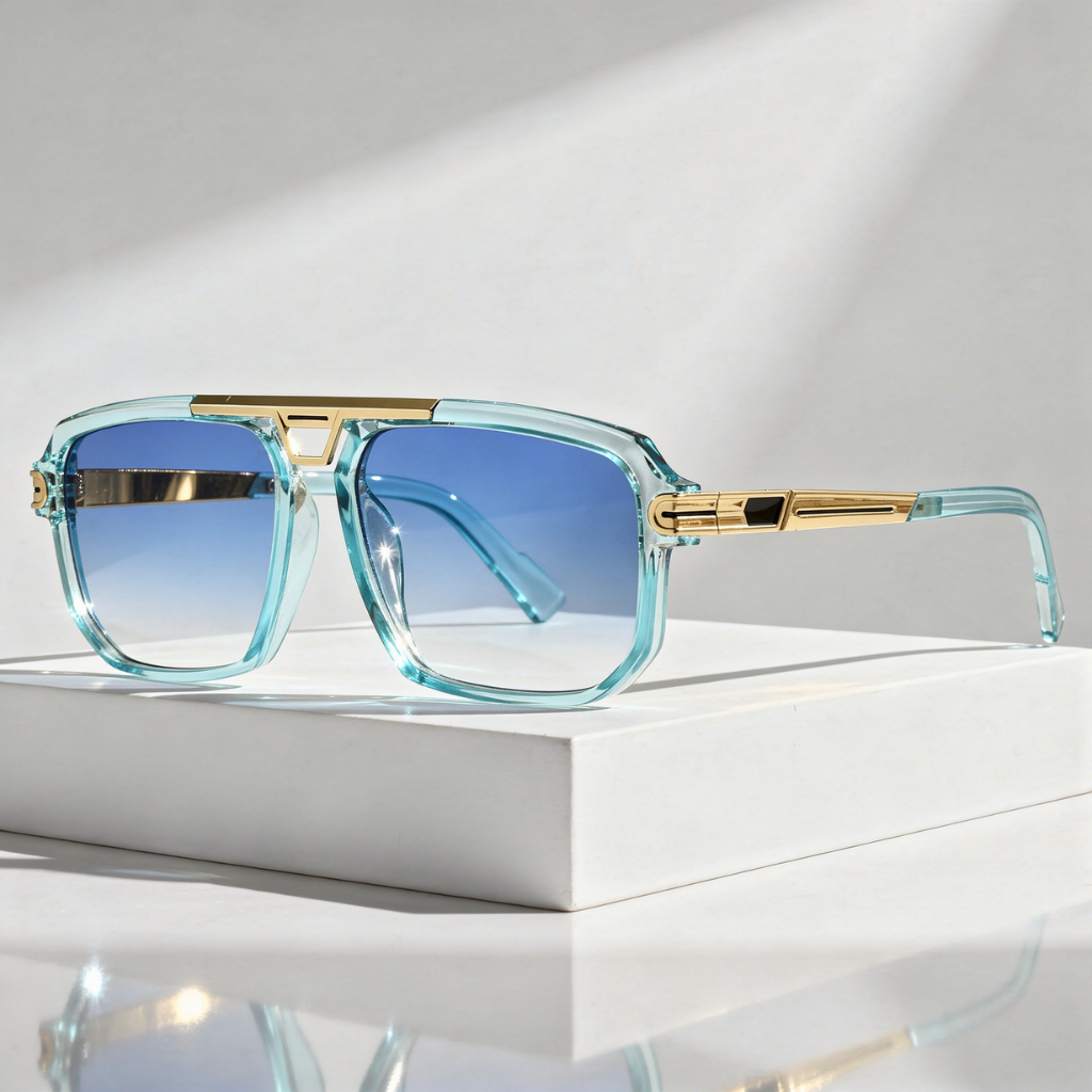 Mykonos - Square Sunglasses with Metal Bridge
