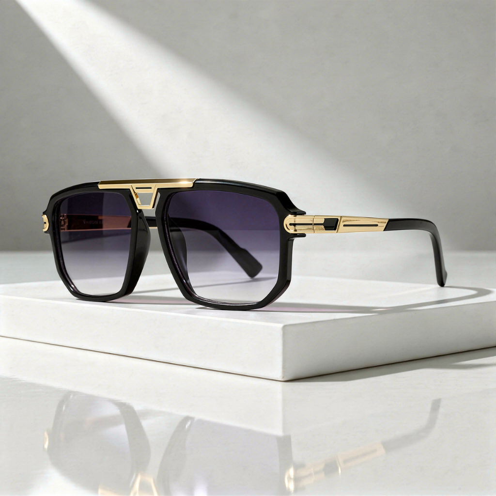 Mykonos - Square Sunglasses with Metal Bridge