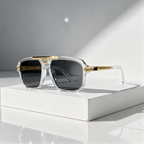 Mykonos - Square Sunglasses with Metal Bridge
