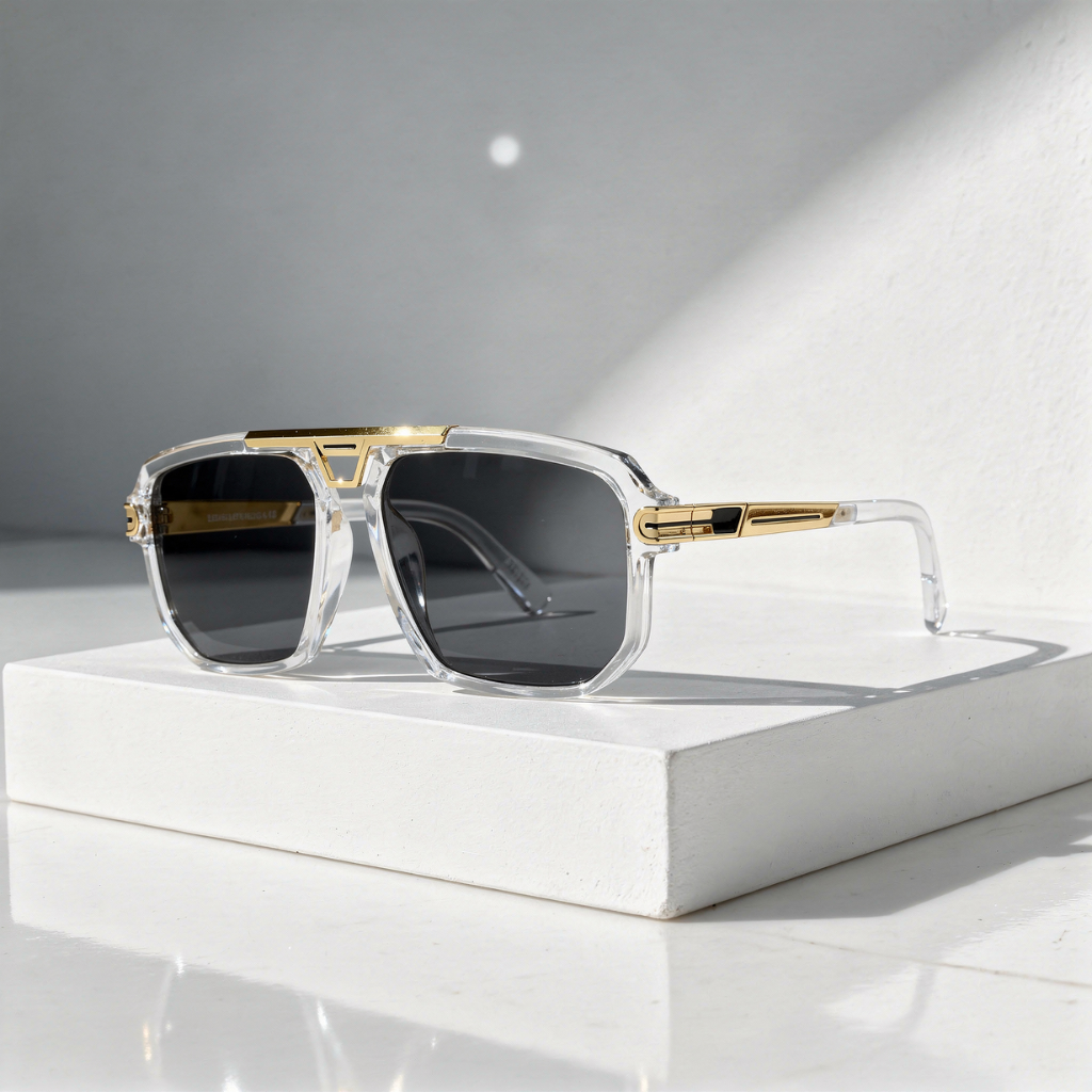 Mykonos - Square Sunglasses with Metal Bridge