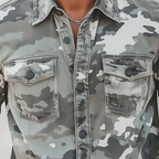 Nicholas - Men's Camouflage Print Button-Down Shirt