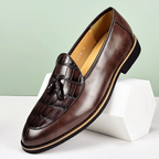 Nico - Men's Croc-Embossed Tassel Loafers