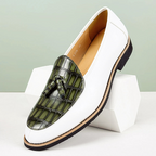 Nico - Men's Croc-Embossed Tassel Loafers