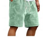 Omer - Men's Waffle-Textured Drawstring Shorts