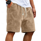 Omer - Men's Waffle-Textured Drawstring Shorts