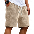 Omer - Men's Waffle-Textured Drawstring Shorts