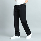 Oscar - Men's Straight Leg Cotton Pants with Pockets