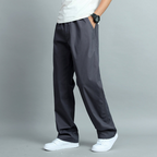 Oscar - Men's Straight Leg Cotton Pants with Pockets