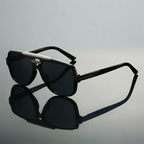 Positano - Geometric Acetate Aviator Sunglasses with Metal Bridge