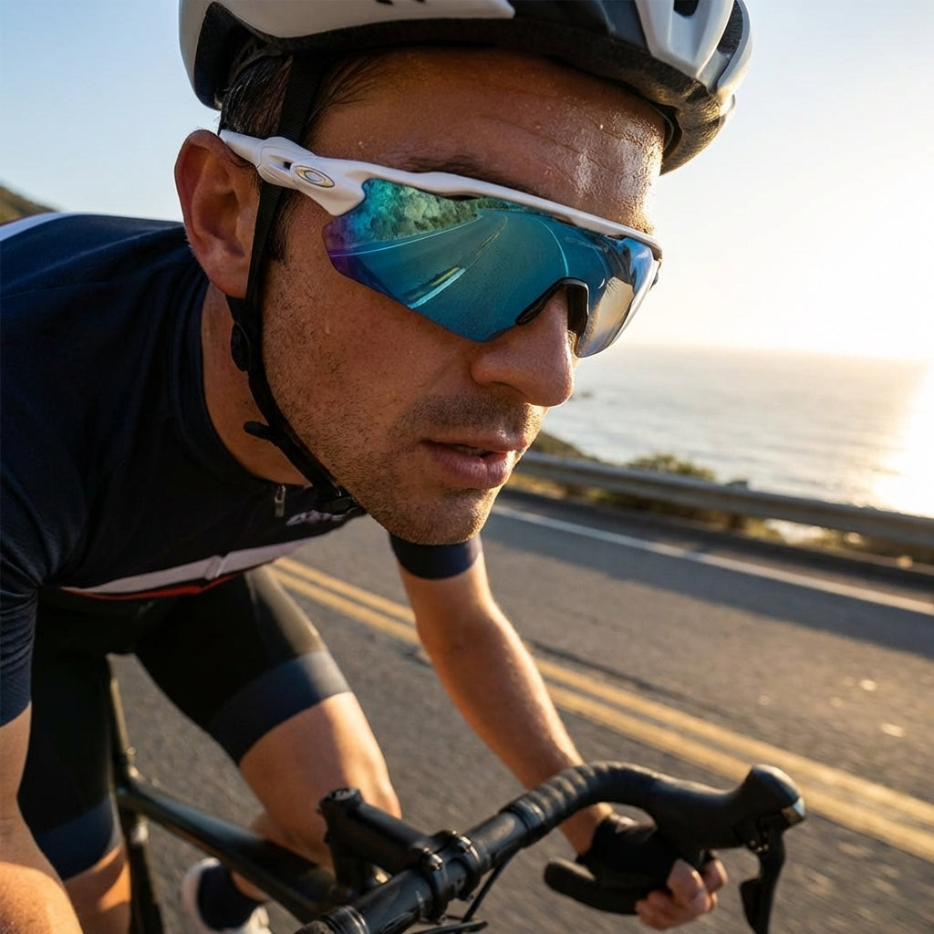 Positano - Polarized Shield Sunglasses with Wraparound Lens