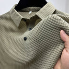 Prince - Men's Textured Snap-Button Polo Shirt