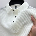 Prince - Men's Textured Snap-Button Polo Shirt
