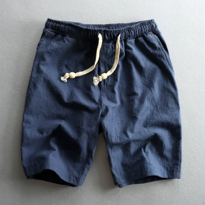 Rafael - Men's Drawstring Cotton Shorts