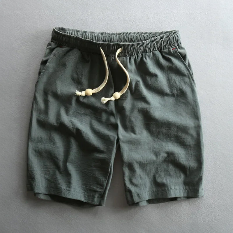 Rafael - Men's Drawstring Cotton Shorts