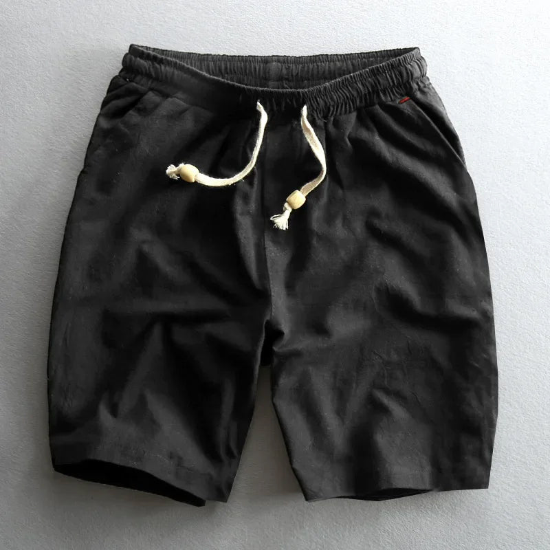 Rafael - Men's Drawstring Cotton Shorts