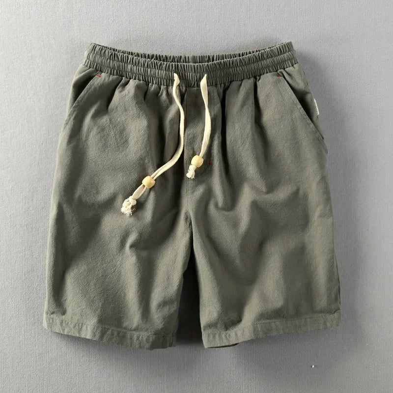 Rafael - Men's Drawstring Cotton Shorts