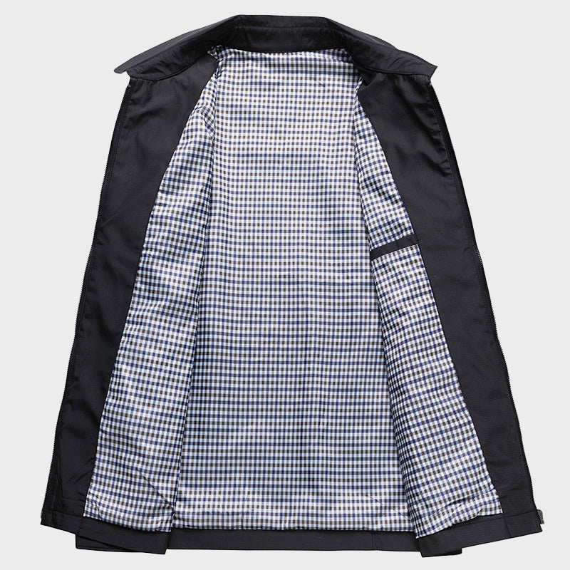 Rodrigo - Men's Zip-Front Casual Collar Jacket