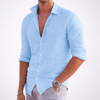 Ruben - Men's Cotton Button-Front Shirt