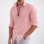 Ruben - Men's Cotton Button-Front Shirt