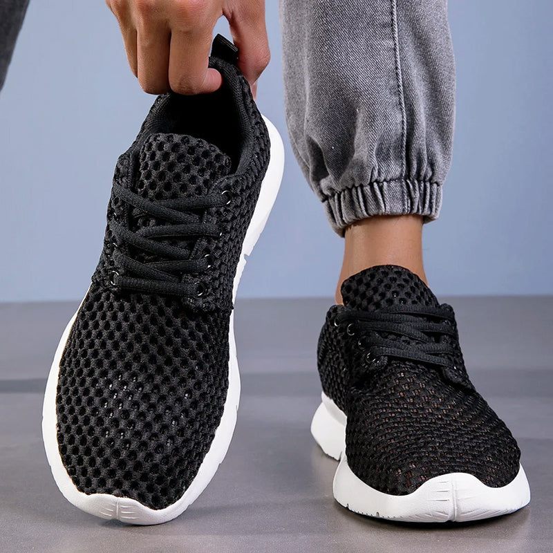 Sam - Men's Open-Mesh Lace-Up Sneakers