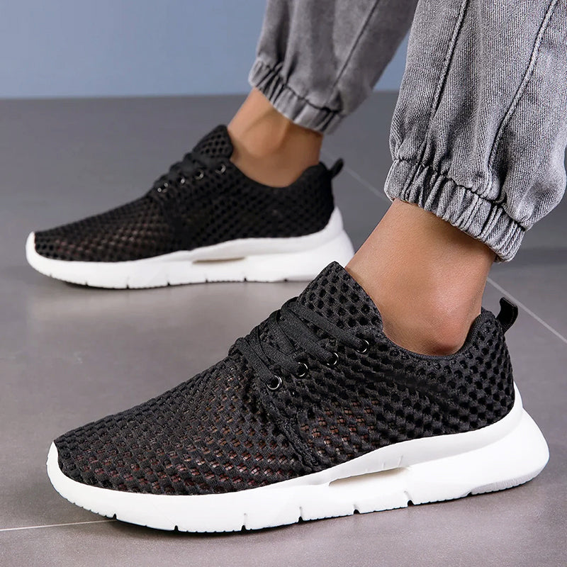 Sam - Men's Open-Mesh Lace-Up Sneakers