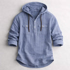 Samuel - Men's Hooded Shirt with Chest Pockets