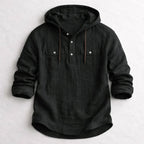 Samuel - Men's Hooded Shirt with Chest Pockets