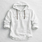 Samuel - Men's Hooded Shirt with Chest Pockets