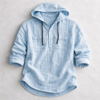 Samuel - Men's Hooded Shirt with Chest Pockets