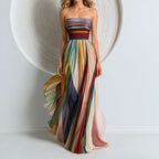 Shantal - Women's Strapless Pleated Dress
