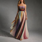 Shantal - Women's Strapless Pleated Dress