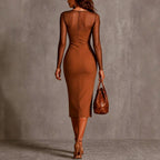 Sienna - Women's Floral Appliqué Sheer Mesh Dress
