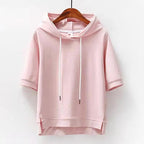 Sydney - Women's Short Sleeve Drawstring Hoodie 
