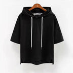 Sydney - Women's Short Sleeve Drawstring Hoodie 