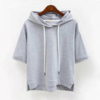 Sydney - Women's Short Sleeve Drawstring Hoodie 