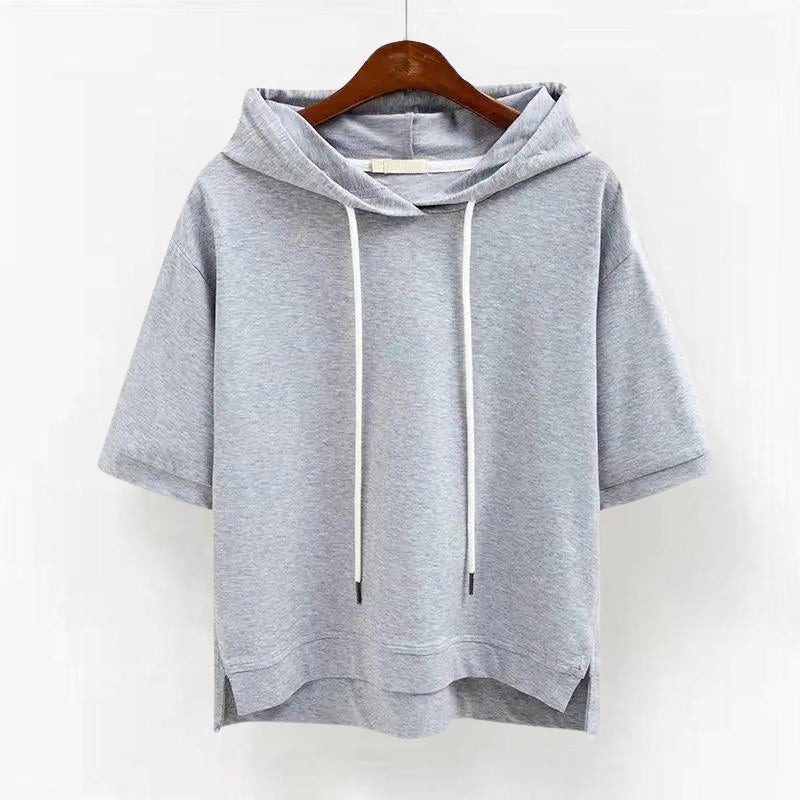 Sydney - Women's Short Sleeve Drawstring Hoodie 