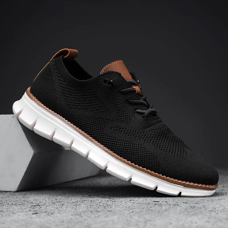 Vincent - Men's Mesh Knit Lace-Up Sneakers