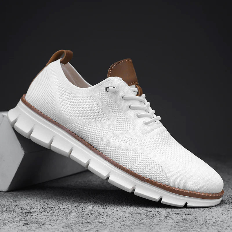Vincent - Men's Mesh Knit Lace-Up Sneakers