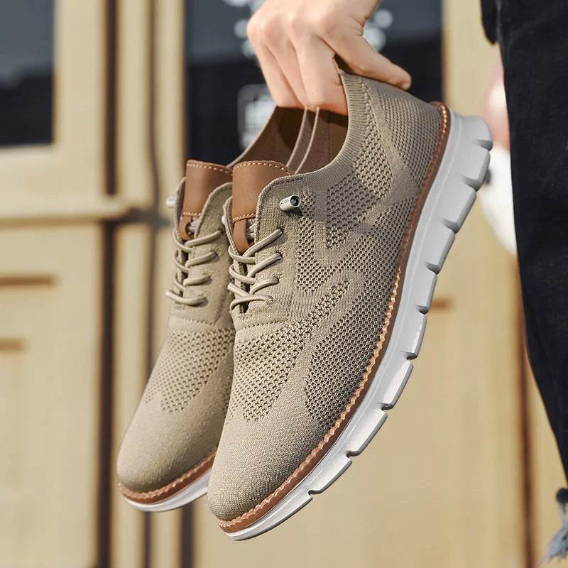 Vincent - Men's Mesh Knit Lace-Up Sneakers