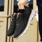 Vincent - Men's Mesh Knit Lace-Up Sneakers