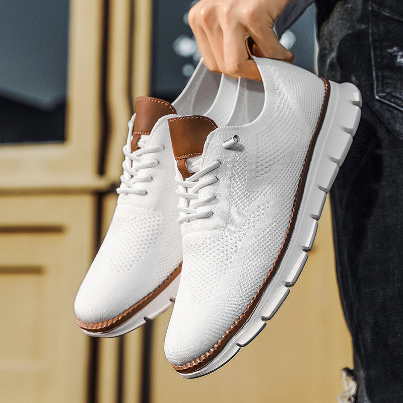Vincent - Men's Mesh Knit Lace-Up Sneakers