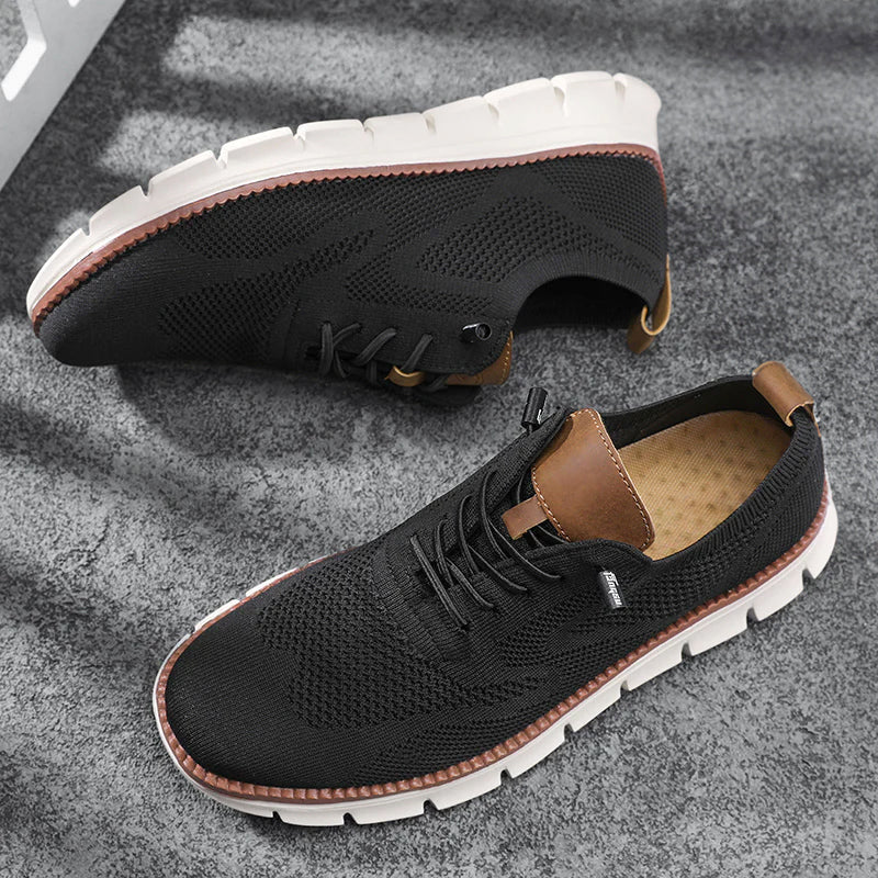 Vincent - Men's Mesh Knit Lace-Up Sneakers