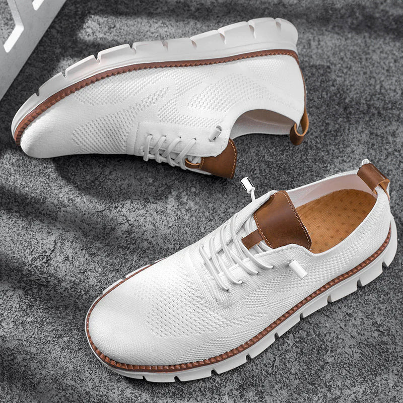 Vincent - Men's Mesh Knit Lace-Up Sneakers