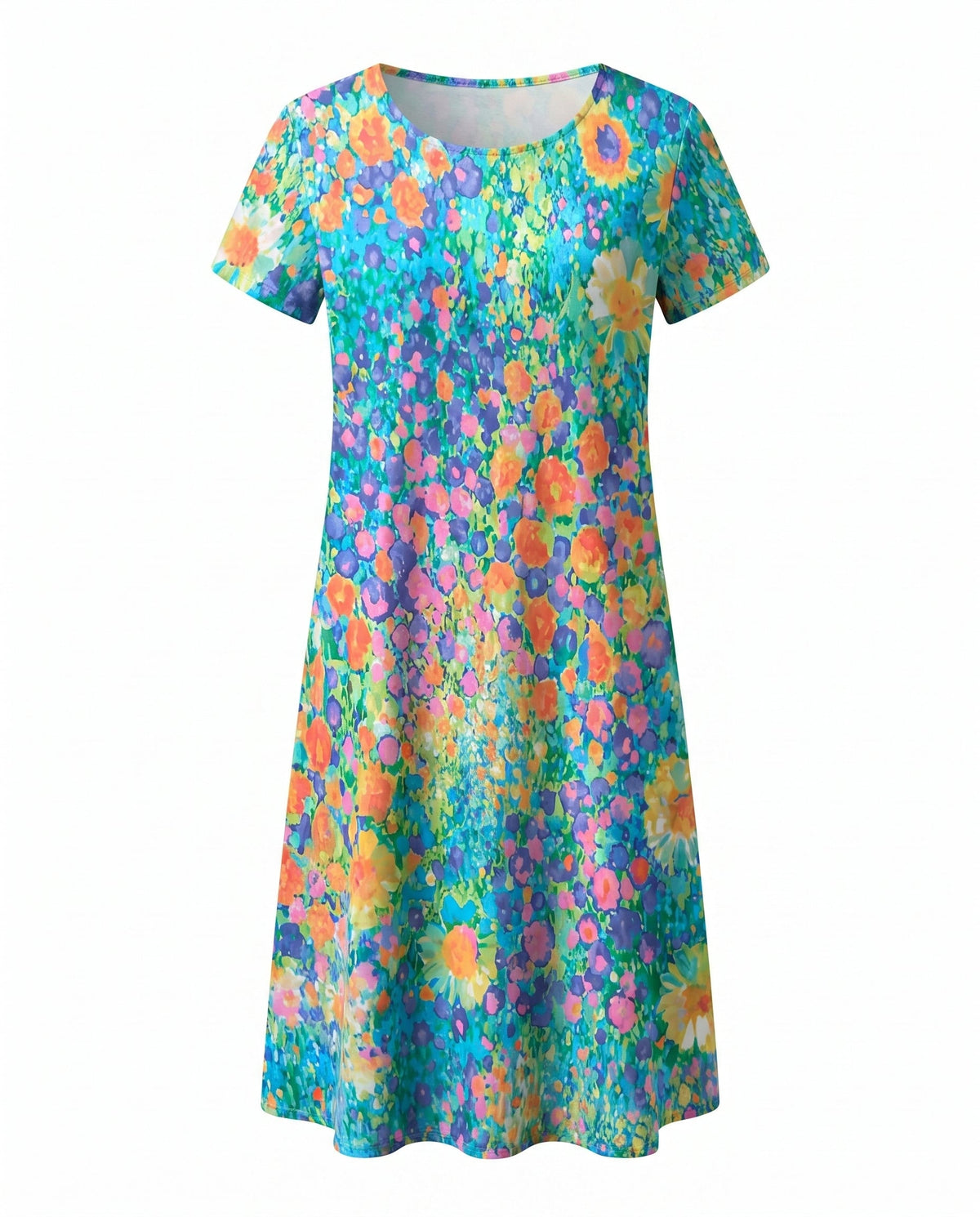 Violet - Women's Polka Dot A-Line Dress
