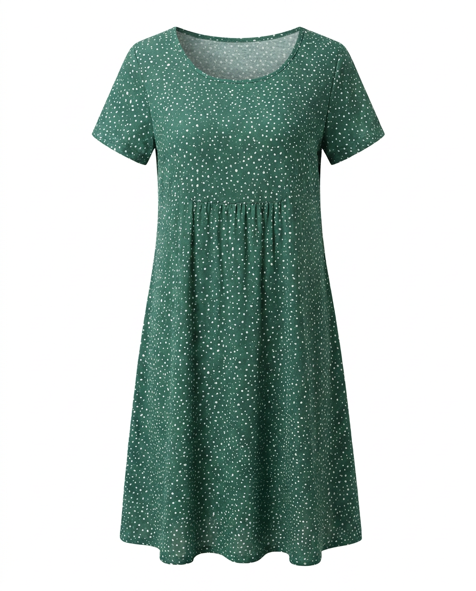 Violet - Women's Polka Dot A-Line Dress