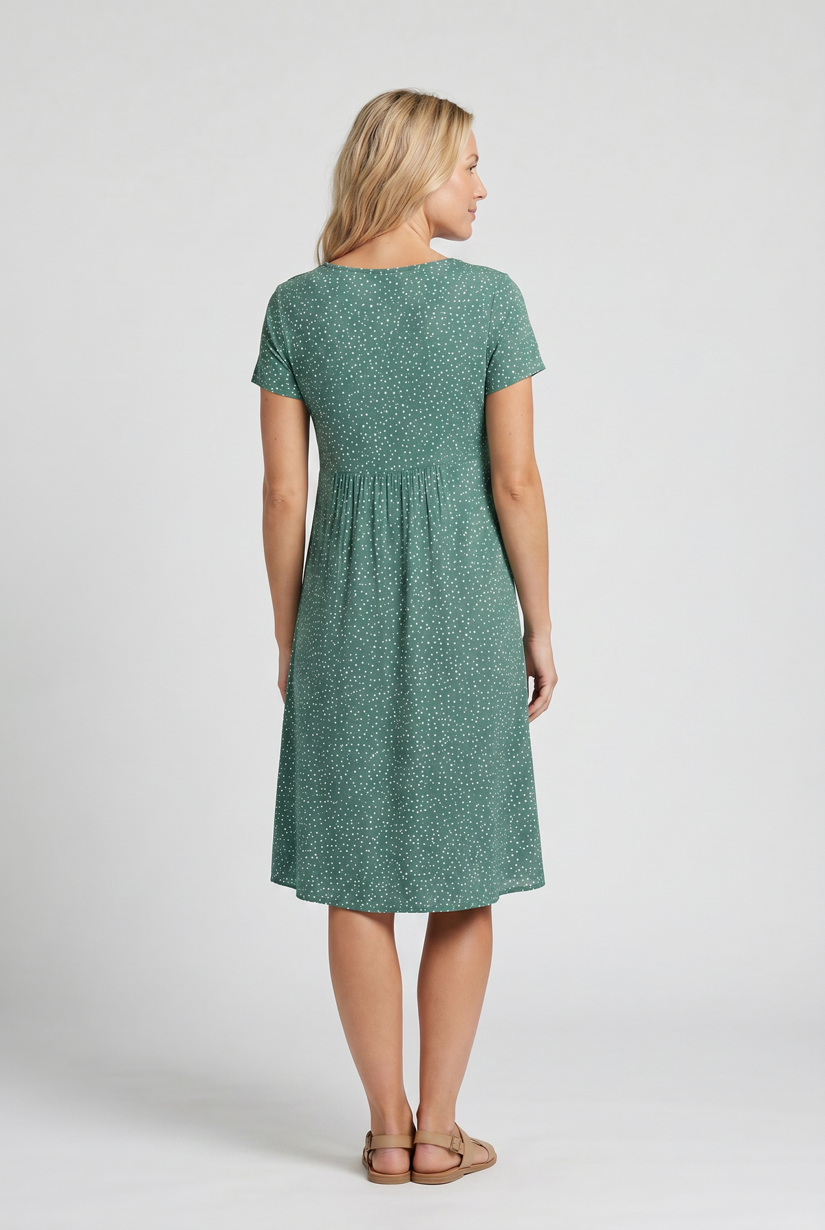 Violet - Women's Polka Dot A-Line Dress