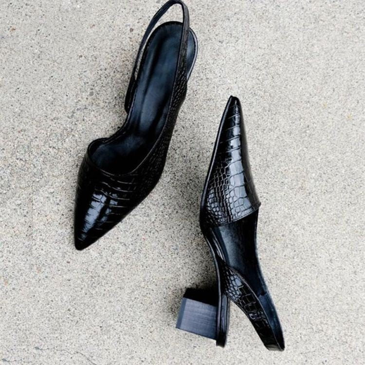 Violetta - Women's Pointed-Toe Slingback Low Heels 