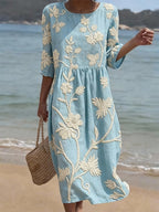 Virginia - Women's Embroidered Floral Dress