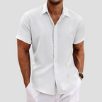 Walker - Men's Linen Button-Front Short Sleeve Shirt