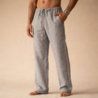 Walter - Men's Drawstring Linen Trousers